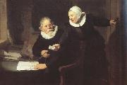 REMBRANDT Harmenszoon van Rijn Double portrait of the Shipbuilder fan rijcksen an his Wife Griet Fans (mk33) painting